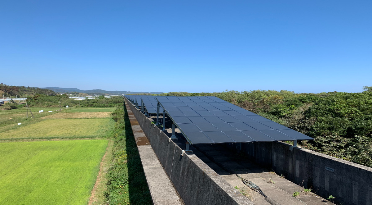 当社が宮崎県都農町で運営する太陽光発電所「宮崎ソーラーウェイ」